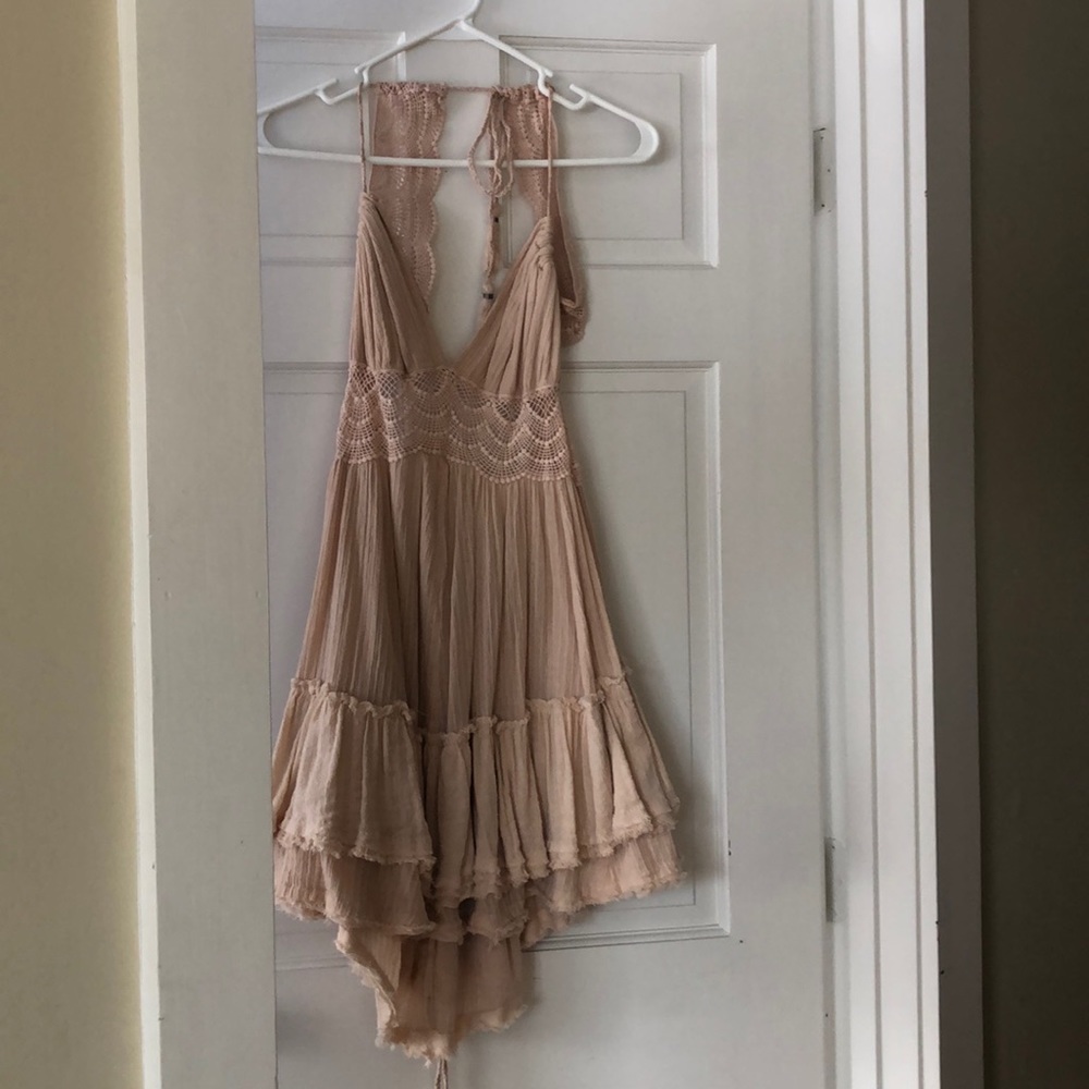 Free People 100 Degree Mini Dress i’m “Pink Pearl”